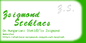 zsigmond steklacs business card